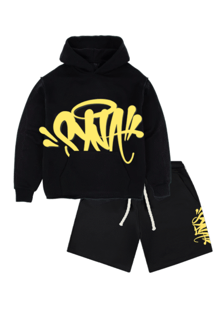 syna world hoodie and shorts