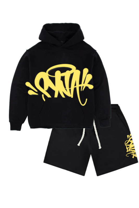 syna world hoodie and shorts