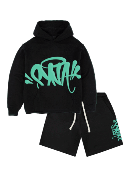 syna world hoodie and shorts
