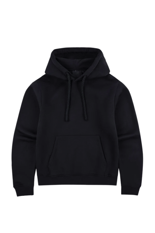 syna black hoodie