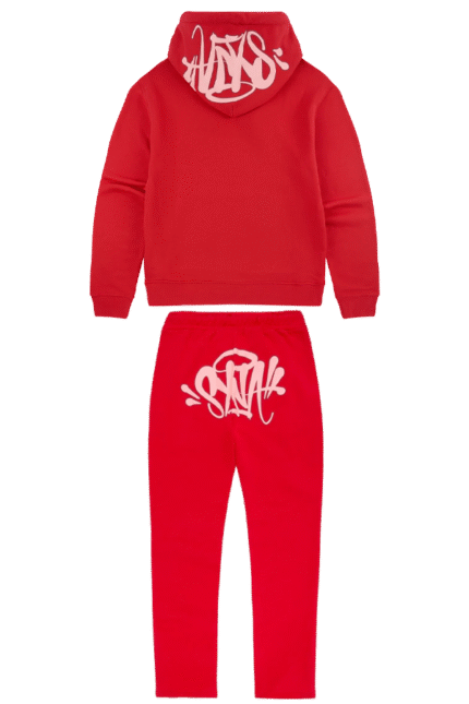 red syna world tracksuit